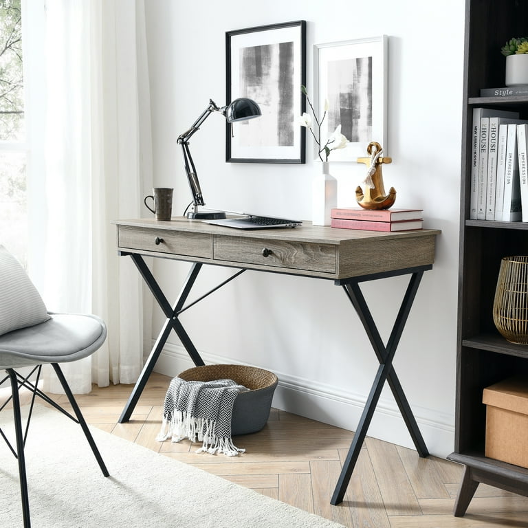 42 inch desk with drawers online