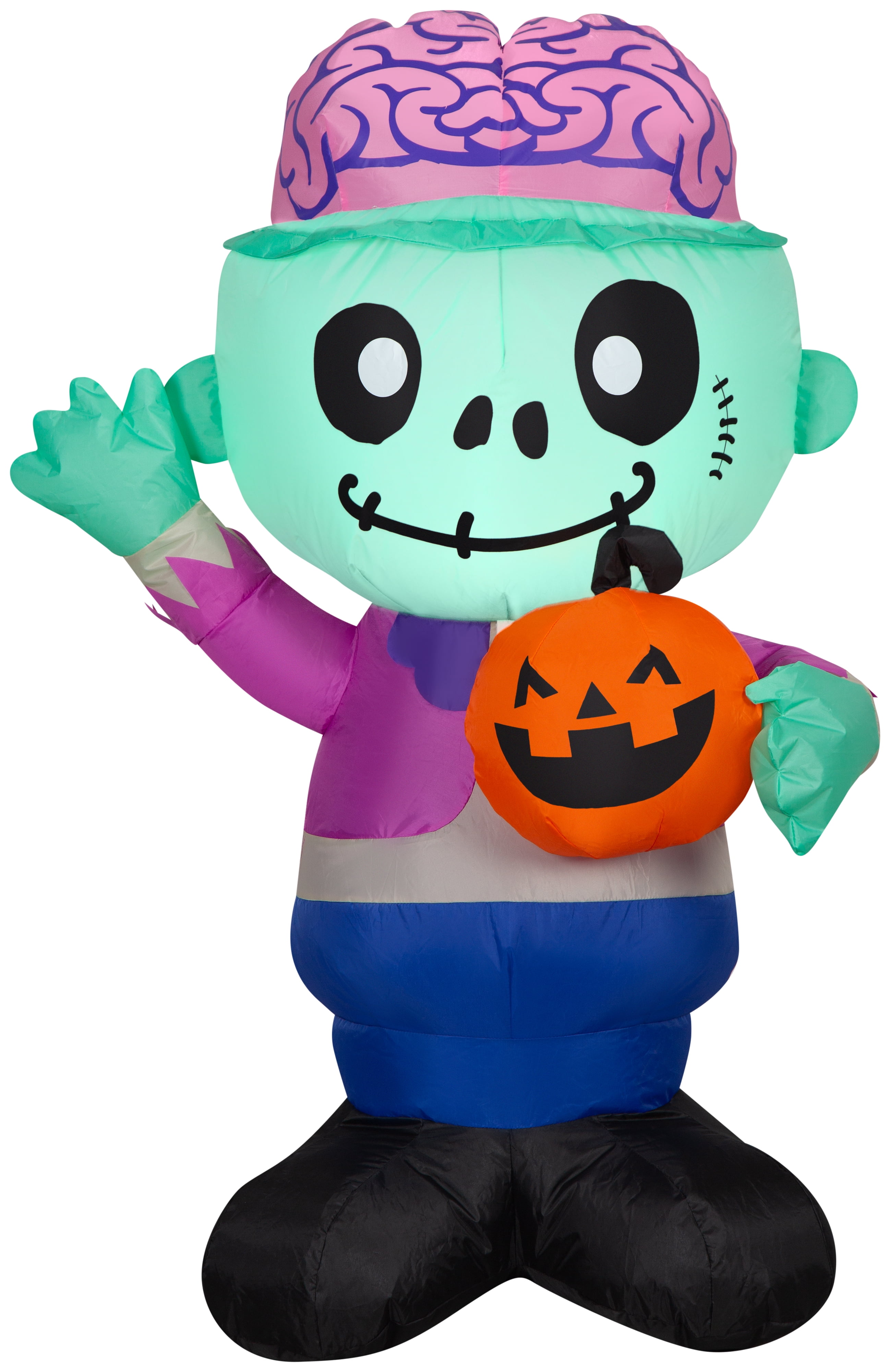 Way To Celebrate 42 Inch Zombie Boy Inflatable Decoration with LED