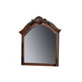 thumbnail image 1 of 42 Inches Crowned Top Wooden Mirror, Brown- Saltoro Sherpi, 1 of 5