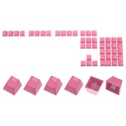 42 Key PBT Keycap Set OEM Profile Backlit Double Shot 60% for Keys Mechanical Keyboard, Dark Pink
