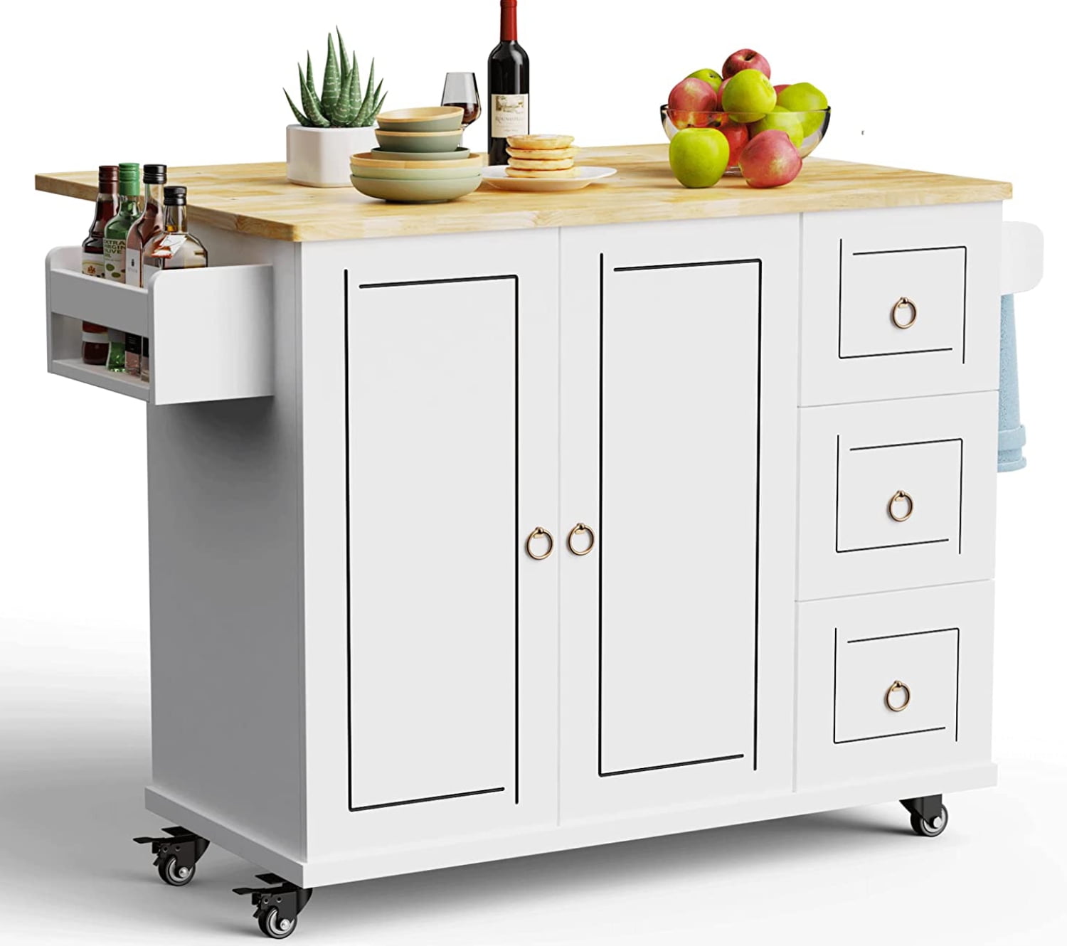 42 Kitchen Islands Cart On Wheels With