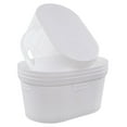 thumbnail image 1 of 42 L Hip Hugger Laundry Basket, White Plastic Dirty Clothes Basket, 4-Pack, 1 of 7
