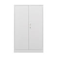 thumbnail image 1 of 42" Metal Storage Cabinet with Locking Doors,Folding Filing Storage Cabinet with Adjustable Shelf,Lockable Garage Storage Cabinet,Tool Cabinet for Home Office Garage School Basement White, 1 of 9