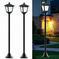 thumbnail image 1 of 42" Mini Vintage Solar Lamp Post Lights – Adjustable for Garden, Lawn & Pathway (2-Pack), 1 of 2