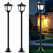 42 Mini Vintage Solar Lamp Post Lights   Adjustable for Garden, Lawn & Pathway 2-Pack