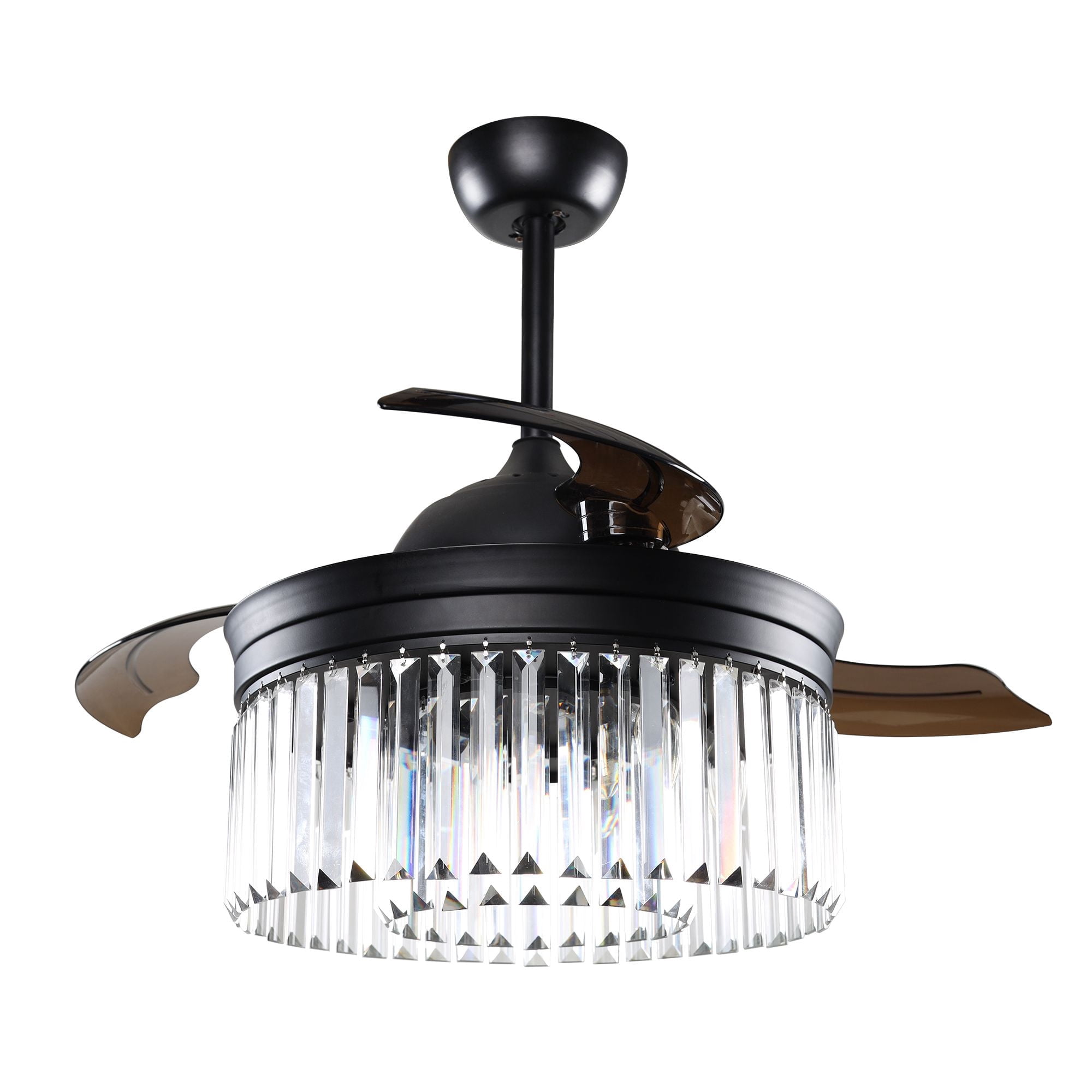 Parrot Uncle 42-Inch Contemporary Chandelier Ceiling Fan with Incandescent Lights and Remote Control