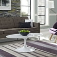 thumbnail image 1 of 42" Oval-Shaped Wood Top Coffee Table, 1 of 4
