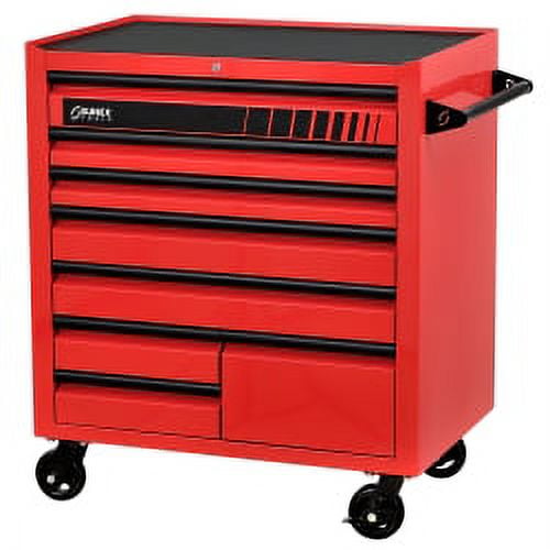 42" PREMIUM 8 DRAWER SERVICE CART - RED