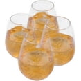 thumbnail image 1 of [42 Pack] 12 oz Stemless Clear Plastic Wine Glass, Unbreakable Elegant and Reusable Wine Tumbler for Cabernet, Bordeaux, Ideal for Indoor or Outdoor Party By EcoQuality, 1 of 3