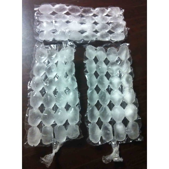 42 Pack Disposable Ice Cube Bags, Makes 1176 Ice Cubes, Clear Freezer Ice Bags for Clean Fresh Ice Storage, Space Saving Ice Tray Alternative for Parties, Picnics, BBQs and Coolers