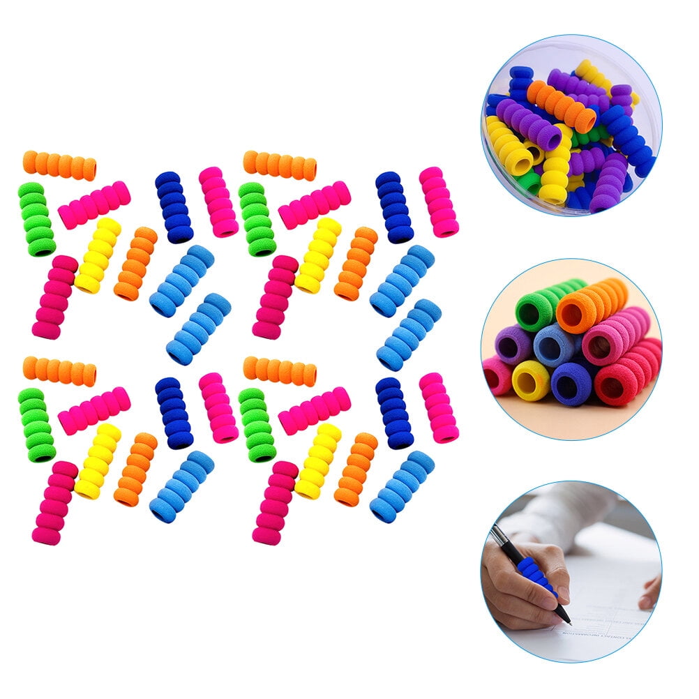 42Pack s 6 Rings per for Kids Pen Grips Writing Aid Pencil Holder for