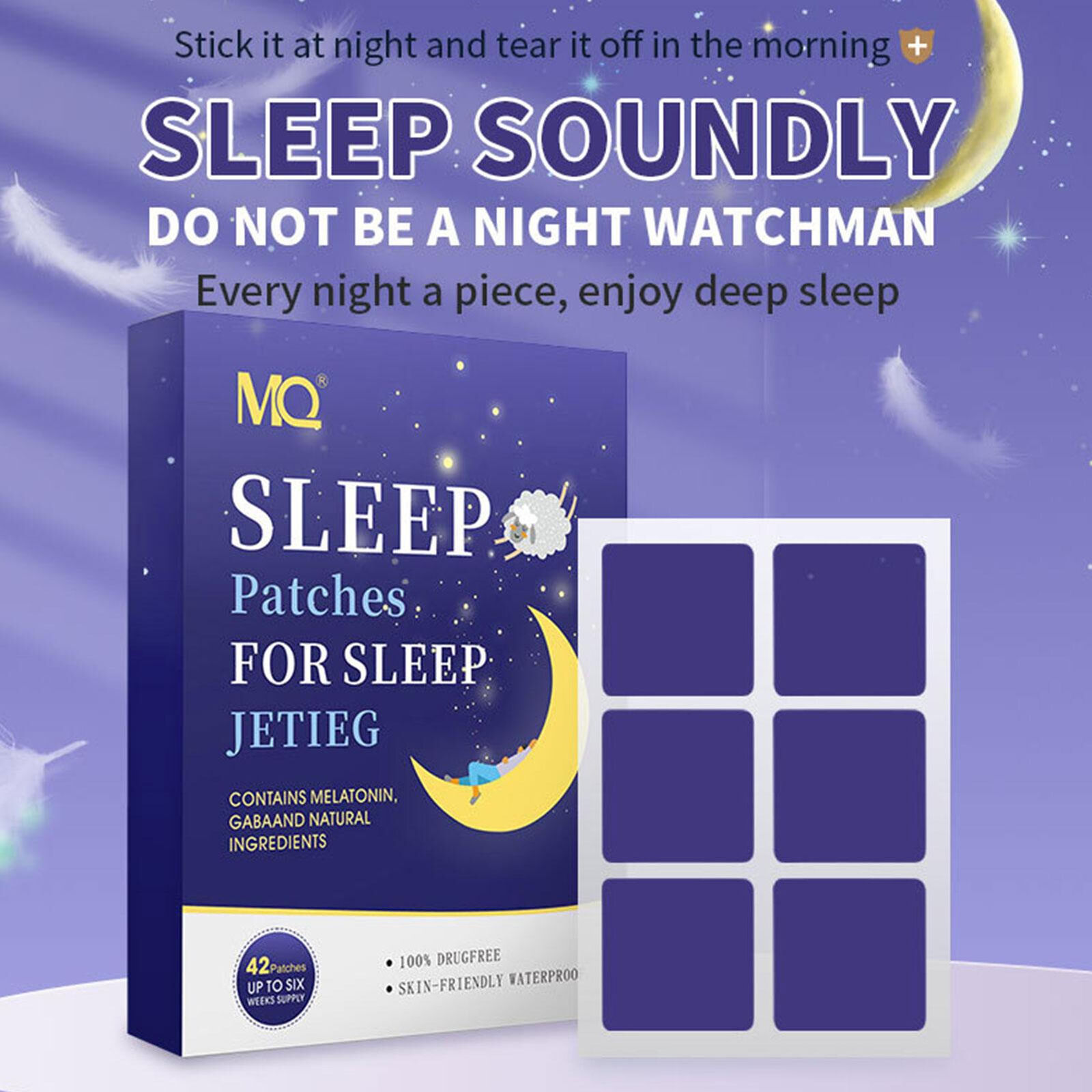 42 Patches Sleeping Patch Sleep Aid Patch for Adults Improve Insomnia