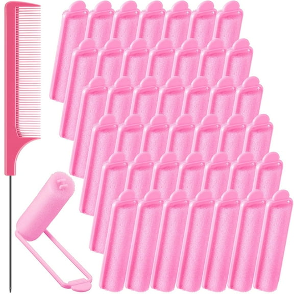 42 Pcs 2.76 Inch Soft Sleeping Curlers Flexible Sponge Curler Tool Foam Sponge Hair Rollers for Hair Styling Beauty & Personal Care Haircare Steel