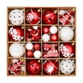 thumbnail image 1 of 42 Pcs Christmas Ornaments Various Styles of Xmas Ball Ornament for Holiday Hanging Xmas Tree Decor for Indoor Decorations Red Christmas Tree Ornaments, 1 of 6