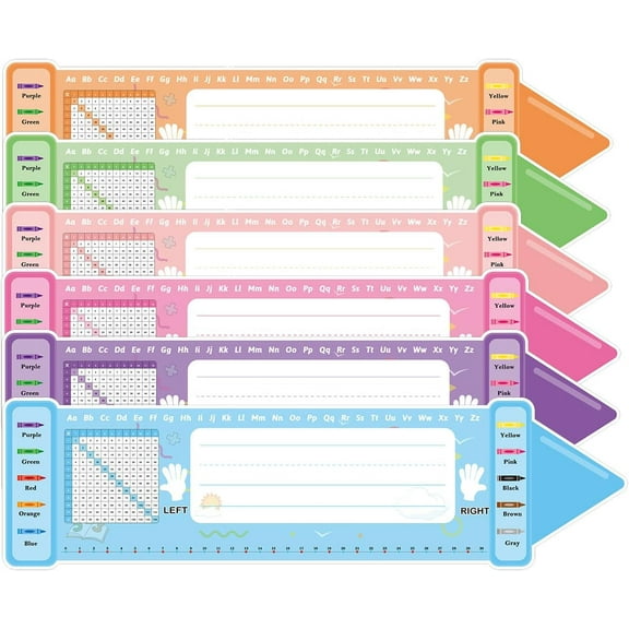 42 Pcs Desk Classroom Student Name Plates Tags 14.5 x 4 inch Self Adhesive Name Labels Teacher Nameplates