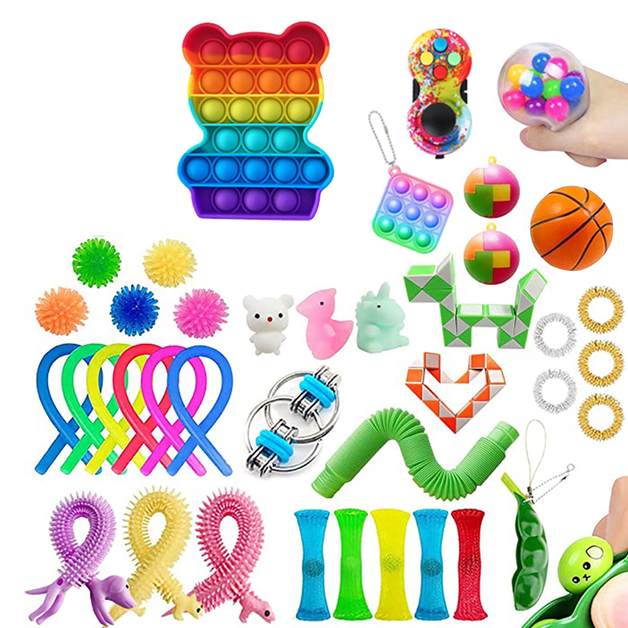 42 Pcs Fidget Pack Cheap, Fidget Box with Sensory Toys, Fidget Toys