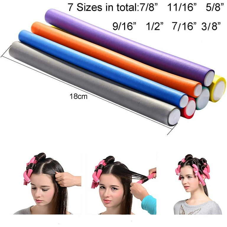 10 Pcs/Set Hair Curler Magic Air Hair Roller Curling Sticks Soft Foam Twist  Flexi Rods Hair DIY Styling Tool New 