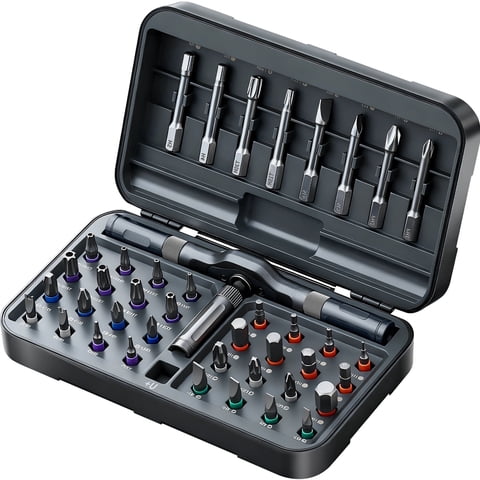 42-in-1 Magnetic Screwdriver Set, Ratcheting Screwdriver Multi Tool Kit with S2 Steel Bits, Portable Repair Kit for Home, Electronics and DIY
