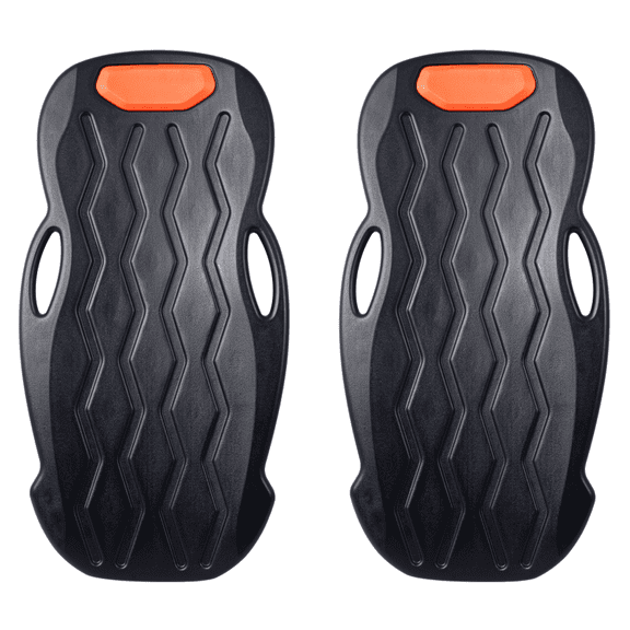 42" Plastic Creeper with Padded Headrest & Dual Trays - 330 Lbs Capacity Orange