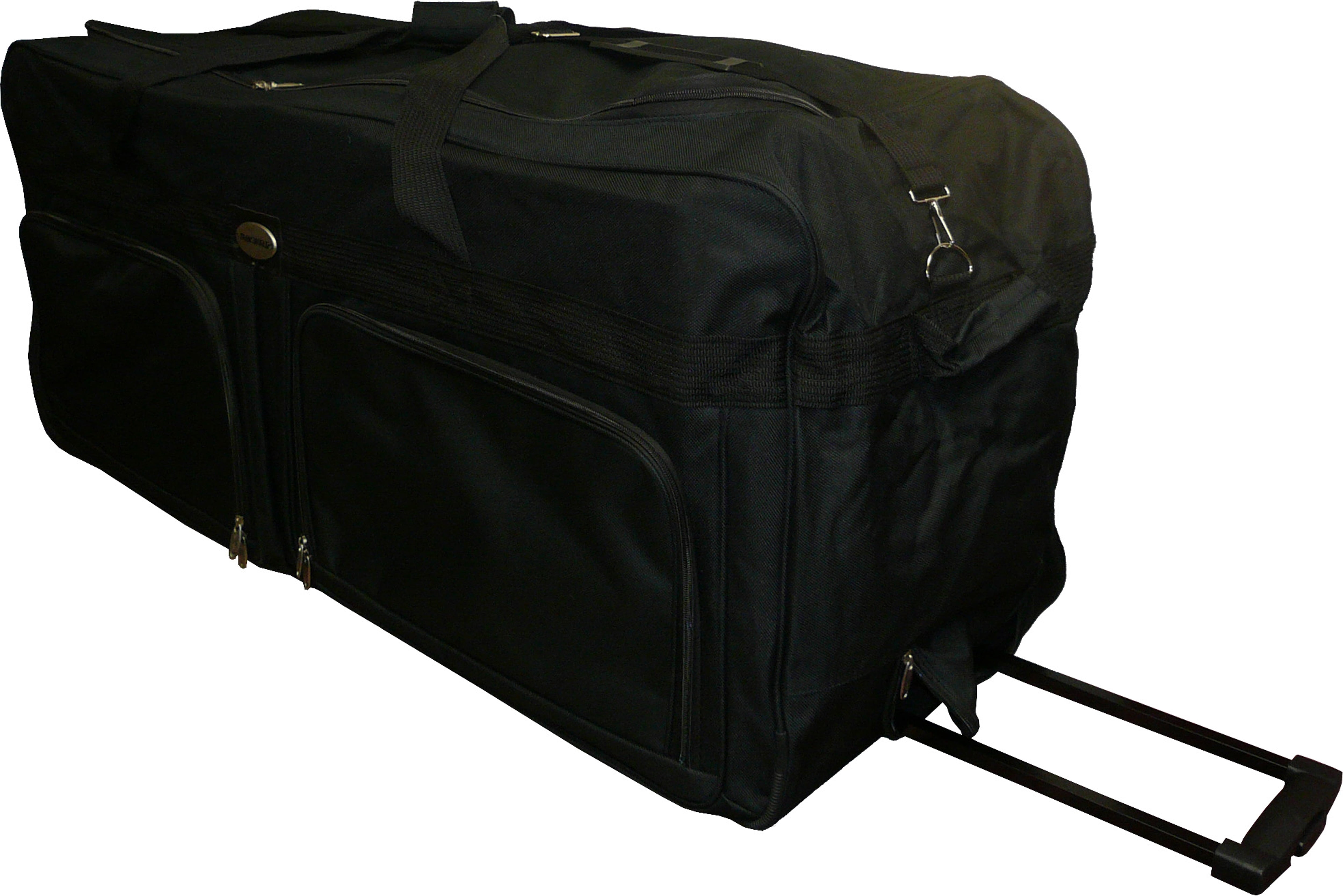42" Polyester Rolling Duffel Bag, Wheeled Travel Luggage Suitcase