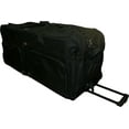 thumbnail image 1 of 42" Polyester Rolling Duffle Bag Wheeled Travel Luggage Suitcase, 1 of 5