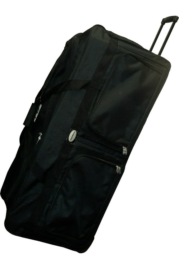 42" Polyester Rolling Duffle Bag Wheeled Travel Luggage Suitcasel - Heavy Duty