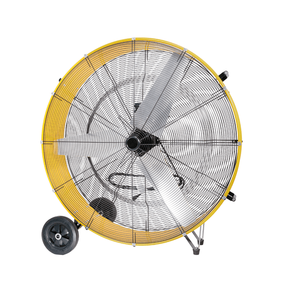 42 IN Portable Drum Fan, MAX 26,800 CFM Shop Fan Heavy Duty, 2-Speed, 4/5 HP Powerful Motor, 8 IN Wheels, for Workshop, Factory, Warehouse, Garage, UL Listed