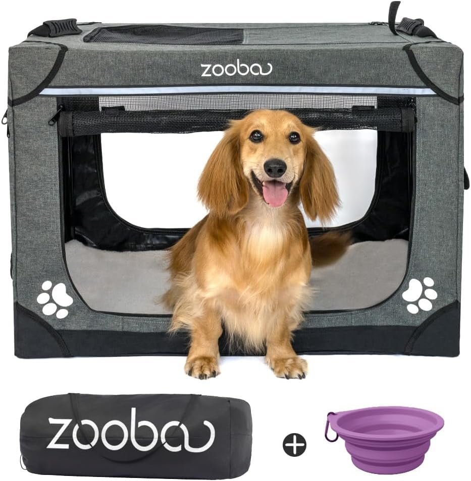 Pettycare Collapsible Dog Crate Travel Portable Crate Pettycare