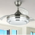 thumbnail image 1 of 42" Retractable LED Ceiling Fan with Remote Control and Light Kit Included, 1 of 8