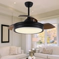thumbnail image 1 of 42" Retractable LED Ceiling Fan with Remote Control and Light Kit Included, 1 of 6