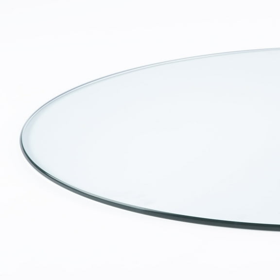 42" Round Clear Tempered Glass Table Top By Spancraft Glass