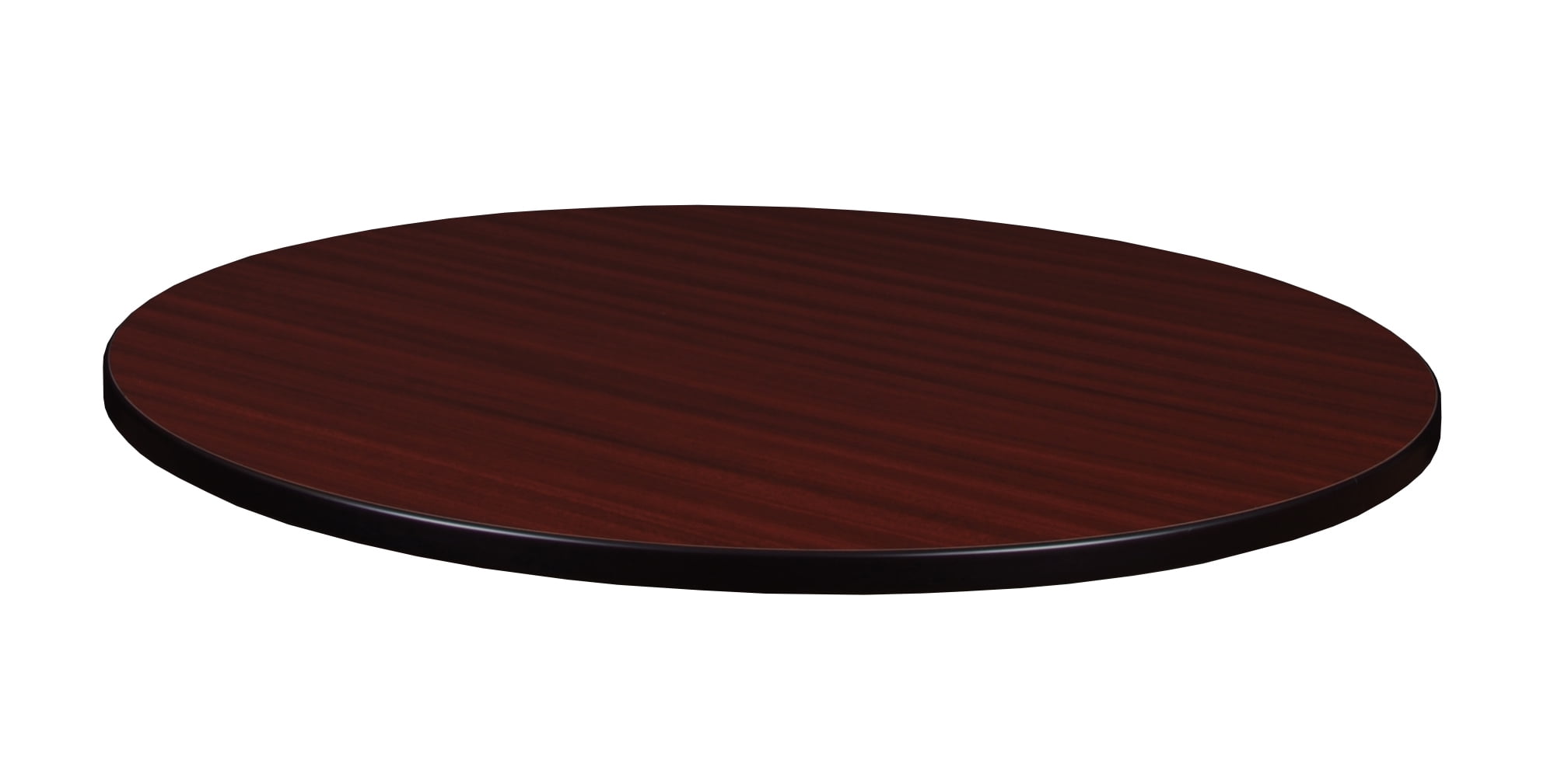 42" Round Laminate Table Top Mahogany/ Mocha Walnut