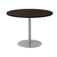 thumbnail image 1 of 42" Round Pedestal Table - Espresso Top - Silver Base, 1 of 3