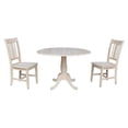 thumbnail image 1 of International Concepts 42" Round Solid Wood Table with Two Chairs -Unfinished, 1 of 8