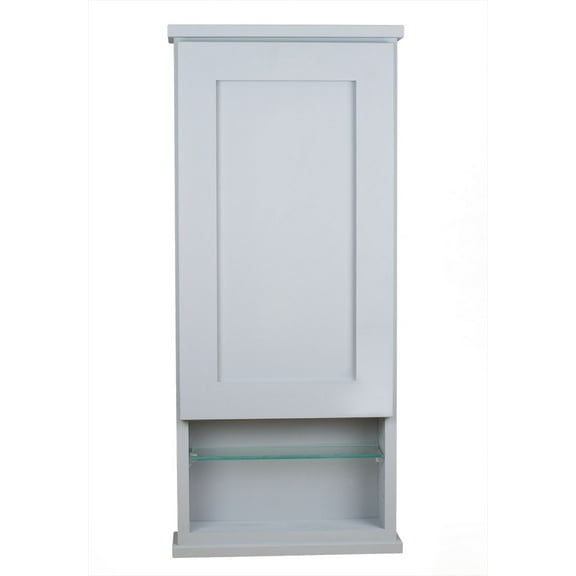 42" Selene On the wall Cabinet with 12" open shelf 7.25" deep inside