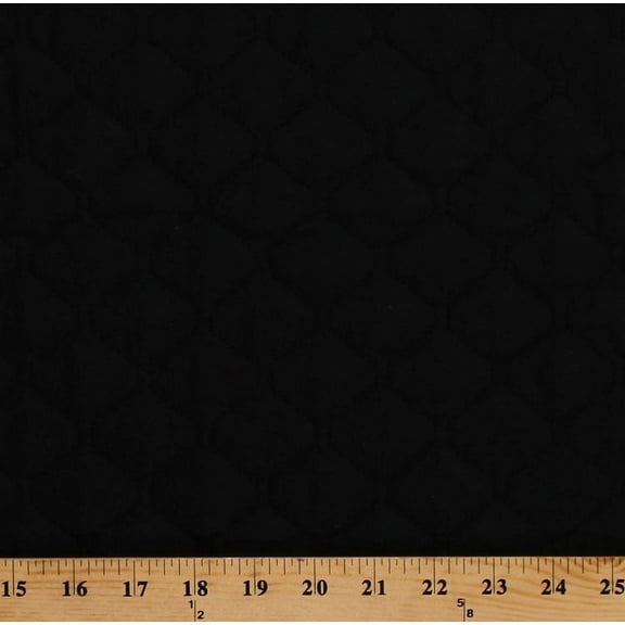 42" Single Face Black Quilted Fabric by the Yard (262-004)