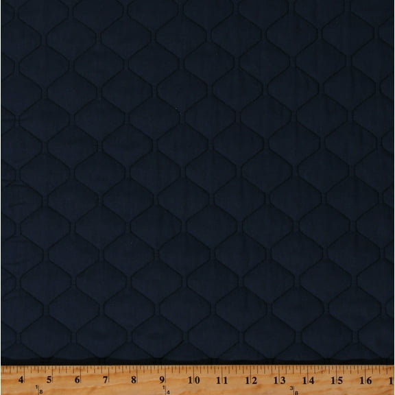 42" Single Face Navy Quilted Fabric by the Yard (262-001)
