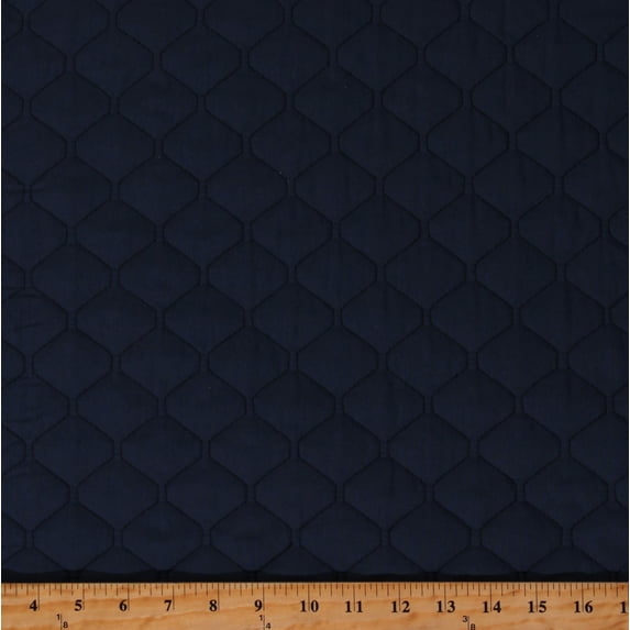 42" Single Face Navy Quilted Fabric by the Yard (262-001)