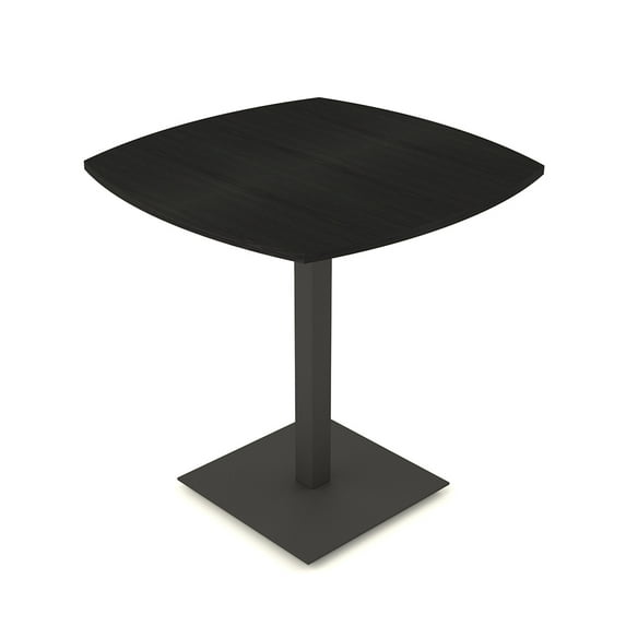 42" Small Arc Boat Bistro Height Table Square Metal Base Bar Table