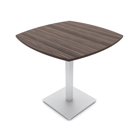 42" Small Arc Boat Bistro Height Table Square Metal Base Bar Table