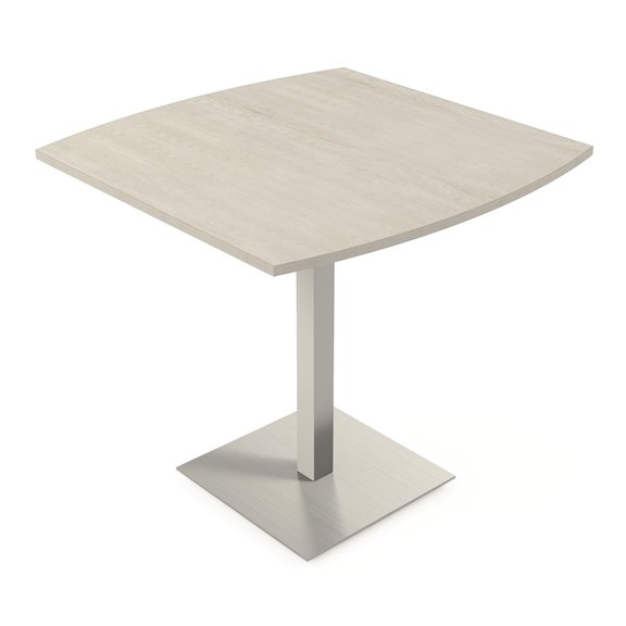 42" Small Boat Bistro Height Table Square Metal Base Bar Table