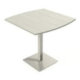 thumbnail image 1 of 42" Small Boat Bistro Height Table Square Metal Base Bar Table, 1 of 6