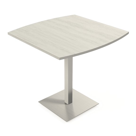 42" Small Boat Bistro Height Table Square Metal Base Bar Table