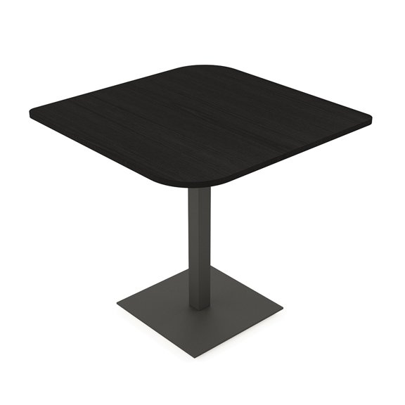 42" Small Dou Bistro Height Table Square Metal Base Bar Table