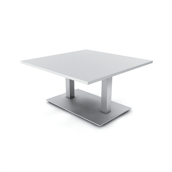 42" Small Dou Bistro Height Table Square Metal Base Bar Table