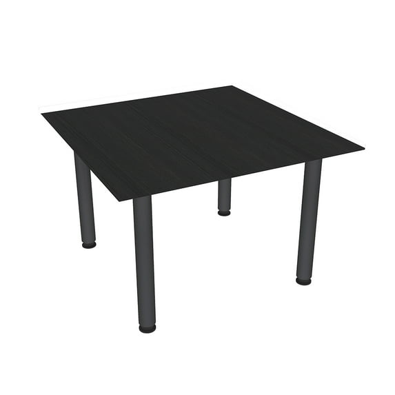 42" Small Square Table Metal Post Legs Conference Room Breakroom