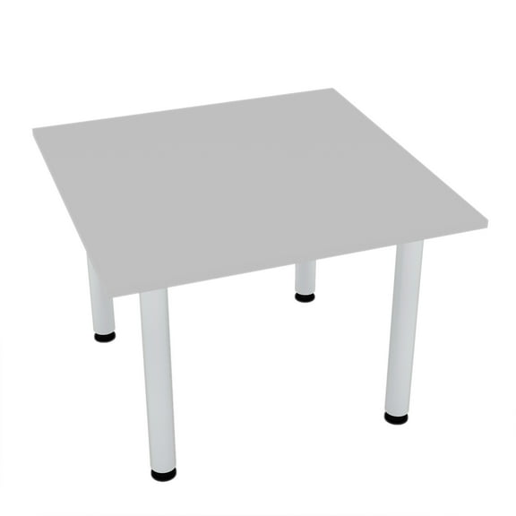 42" Small Square Table Metal Post Legs Conference Room Breakroom