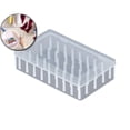 thumbnail image 1 of 42 Spools Thread Holder Organizer Clear Sewing Storage Box Embroidery Thread Organizer for 42 Spools Home Embroidery Quilting and Sewing Threads, 1 of 6