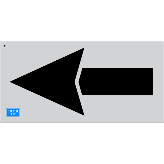 42" Straight Arrow Parking Lot Pavement Marking Stencil Thickness: .060