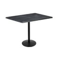 thumbnail image 1 of Holland 42" Black Round Base Rectangle Table in 48" Black Top, 1 of 4